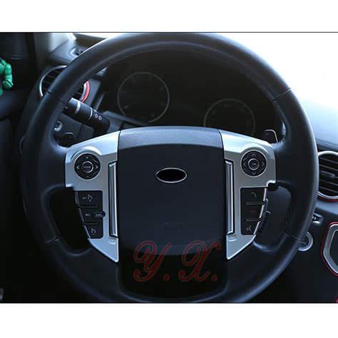 3x Abs Sticker For Land Rover Steering Wheel Covers Decoration Trim