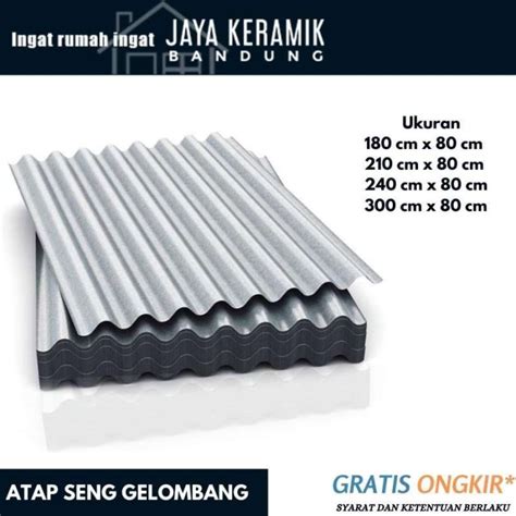 Jual Seng Atap Gelombang Seng Gelombang 240 Cm Di Seller Jeka15