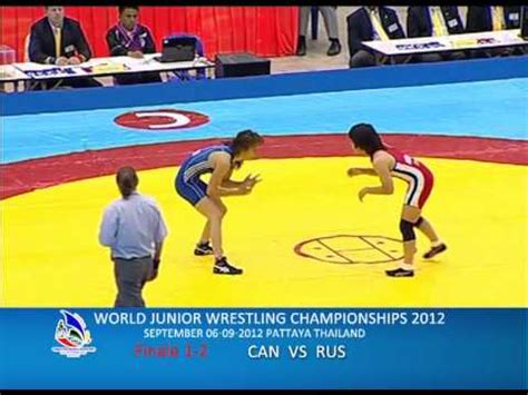 World Junior Wrestling Championships Can Vs Rus Youtube