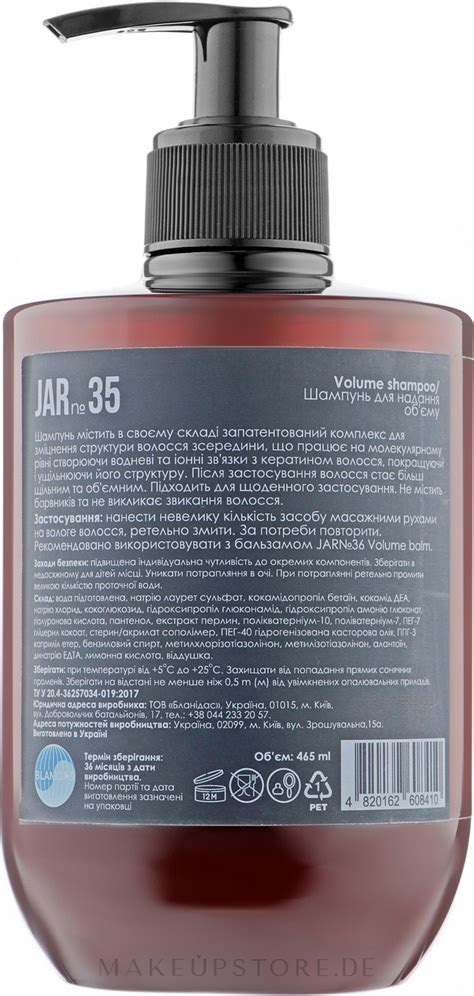 JAR 35 Volume Shampoo Shampoo für voluminöses Haar Makeupstore de