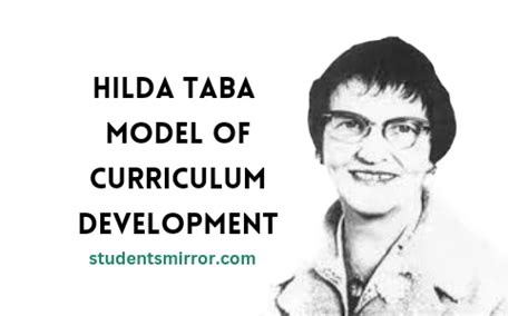 Hilda Taba Model of Curriculum Development – Students Mirror