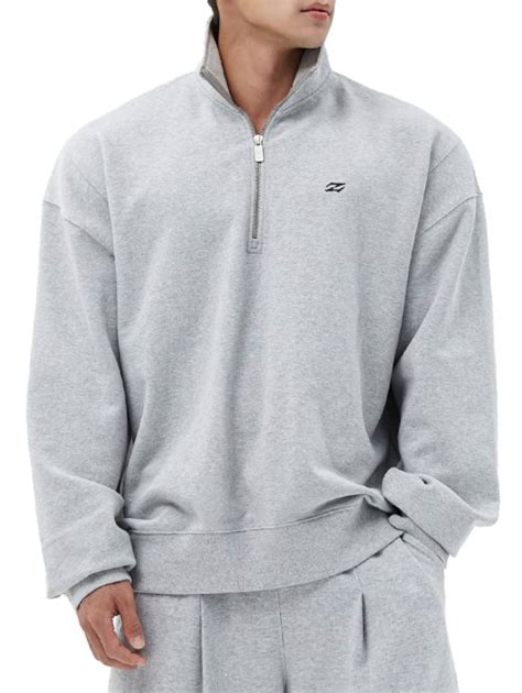 MUSINSA NINEZ Essential Half Zip Up Sweatshirt 23SW07