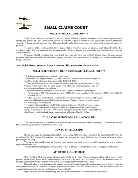 Small Claims Court