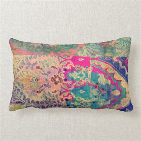 Bohemian Lumbar Pillow Zazzle