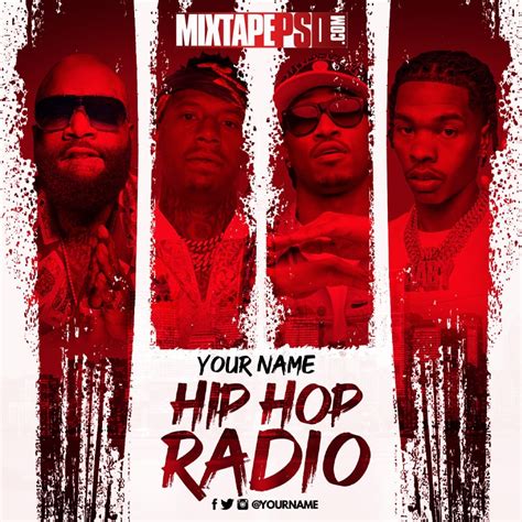 Mixtape Template Hip Hop Radio 109 Graphic Design Mixtapepsds Com