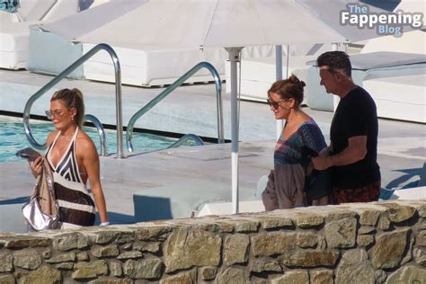Megan Barton Hanson Shows Off Her Curves In A White Bikini As She