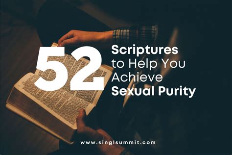 52 Scriptures To Help You Attain Sexual Purity Singlz Summit