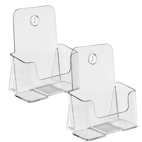 Buy Kurtzy Pack Clear Plastic A Brochure Holder Counter Desktop