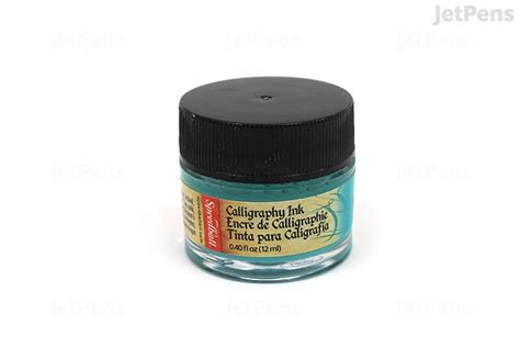 Speedball Teal Green Calligraphy Ink Pigmented Acrylic 04 Oz