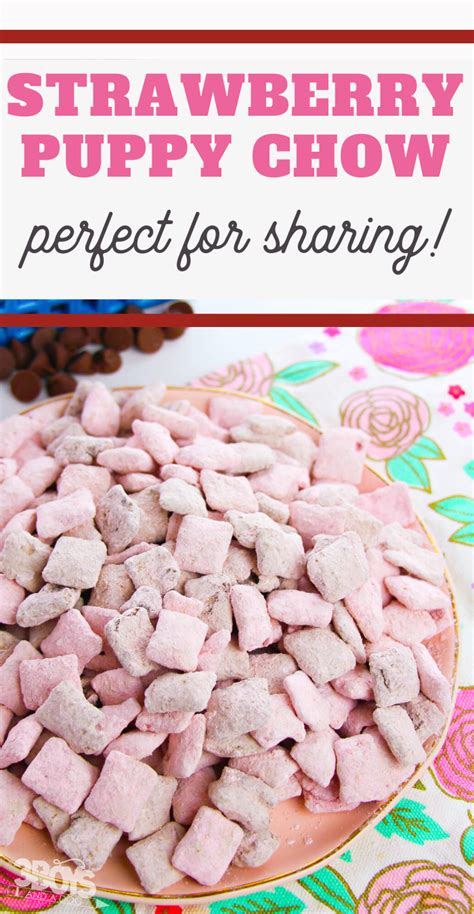 Chocolate Strawberry Muddy Buddies Recipe 3 Boys And A Dog