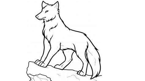 Easy Wolf Drawing at GetDrawings | Free download