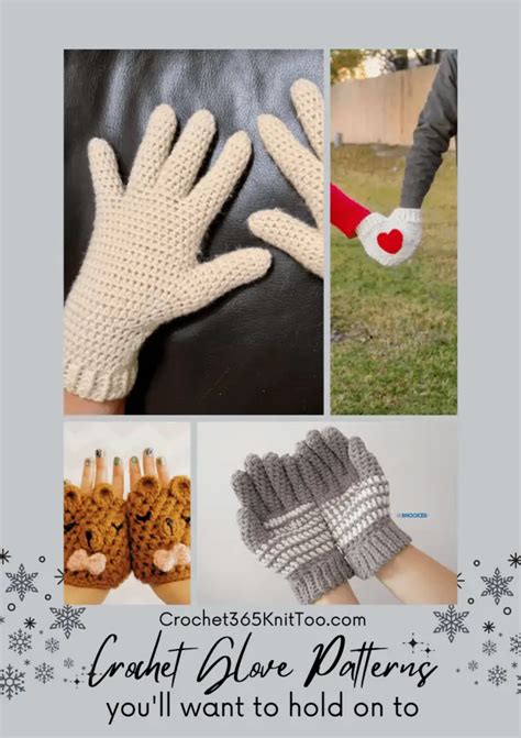 Crochet Gloves You'll Want to Hold on to - Crochet 365 Knit Too