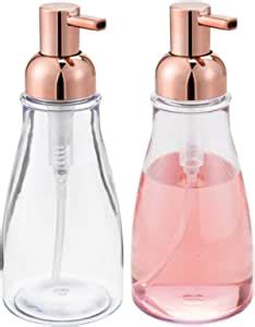 Mdesign Set Of Refillable Soap Dispenser Ml Capacity Liquid