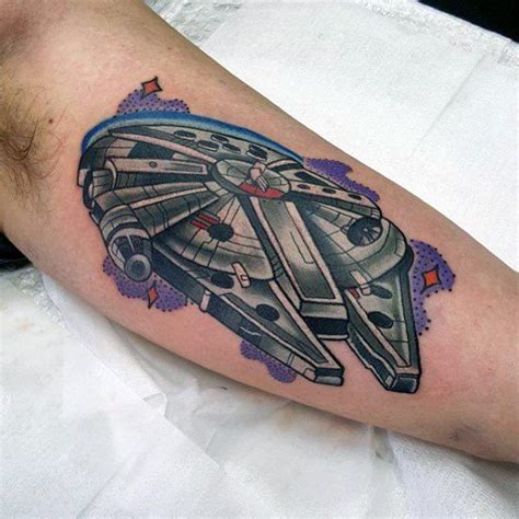 50 Millennium Falcon Tattoo Designs for Men [2023 Guide] | Star wars tattoo sleeve, Tattoo ...