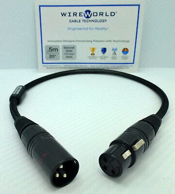 WireWorld Micro Silver Eclipse Digital Audio 0 5 Meter XLR To XLR AES