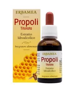 Propoli Titolata Estratto Idroalcolico Integratore Gola 30ml Erbamea