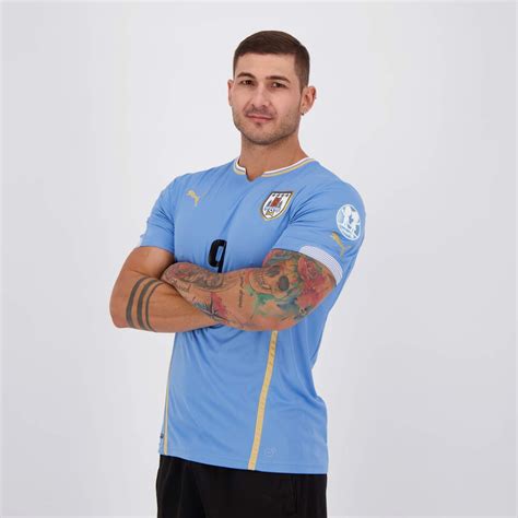 Camisa Puma Uruguai Home Patch Futfanatics