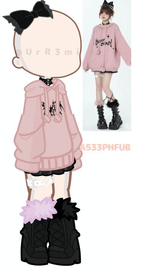 Pink Gacha Life Outfits