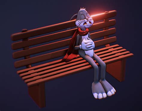 Stl File Bugs Bunny Sleeping Meme 😴 ・3d Printing Idea To Download・cults