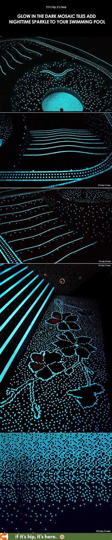 Glow In The Dark Mosaic Tiles for the pool - If It's Hip, It's Here ...