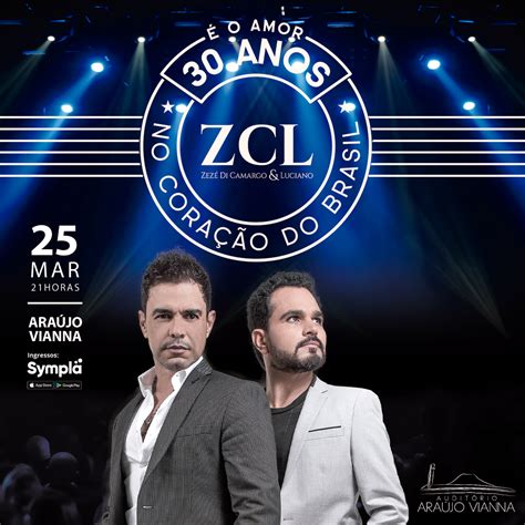 Zezé Di Camargo e Luciano apresentam a Turnê É o Amor no Auditório