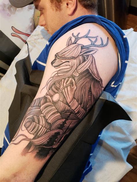 Bloodborne Tattoo First Session Tattoo Tattoos Bloodborne Cool