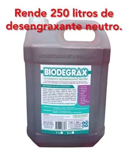 Limpeza Pesada Desengraxante Neutro Detergente Neutro L