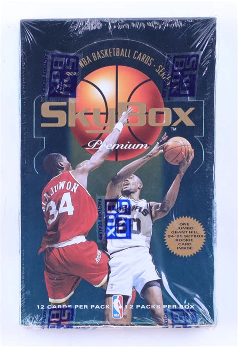 1994 95 Skybox Premium Series 2 Basketball Hobby Box With 12 Packs