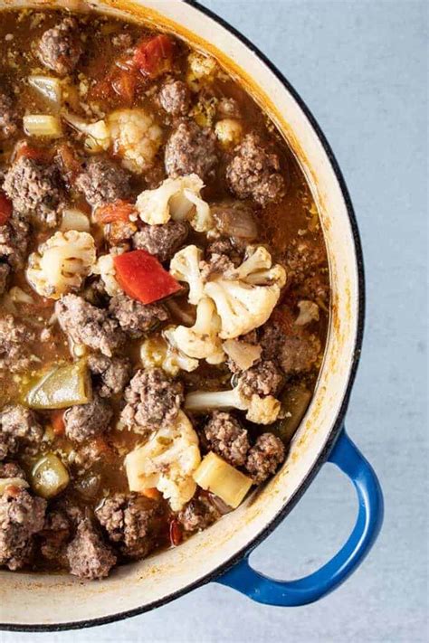 Keto Vegetable Beef Soup ForgetSugar