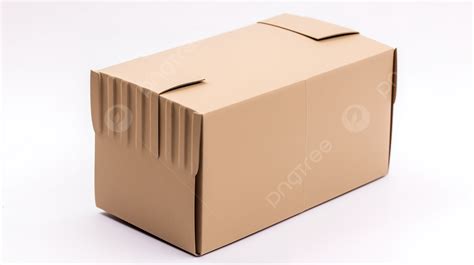 Brown Cardboard Box Isolated On White Surface Background 3d Brown