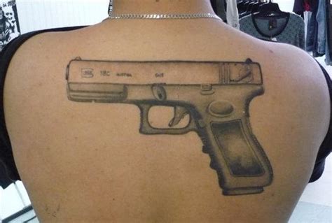 Simple Gun Tattoos Designs