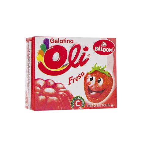 Gelatina Sabor Fresa Oli Onz