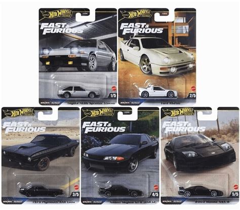 Set Modele Hot Wheels Premium Fast And Furious Mix JAKULTA RO HW SHOP