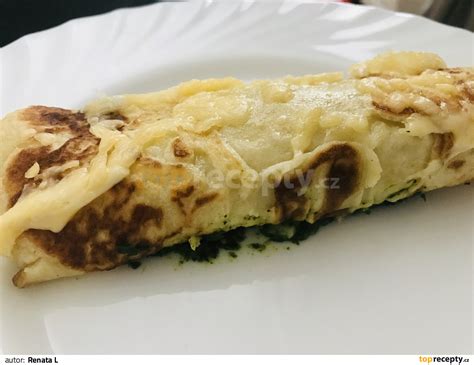 Zapečené palačinky se špenátem recept TopRecepty cz