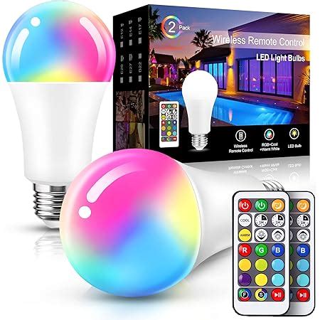 Yangcsl LED Light Bulbs 40W Equivalent RGB Color Changing Light Bulb