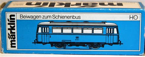 Märklin 4018 Schienenbus Beiwagen Typ 995 der DB dunkelrot oder rot