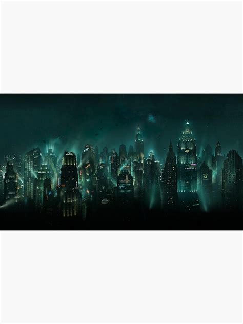 Bioshock Huge Rapture City Poster For Sale By Vintage Travler Redbubble