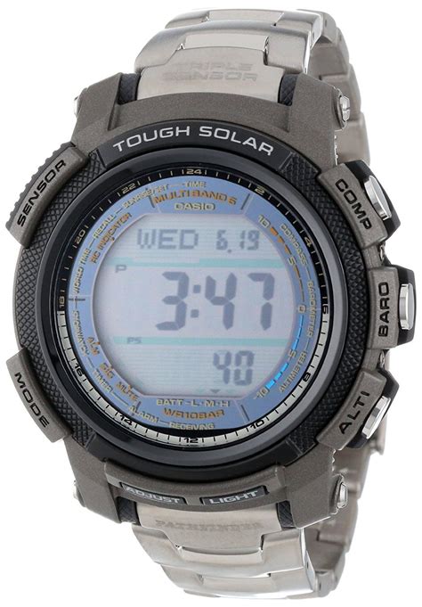 Casio Men S Paw T Cr Pathfinder Digital Multi Function Titanium