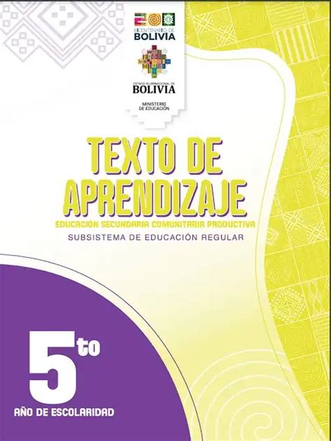 Texto De Aprendizaje 5to De SECUNDARIA 2025 En PDF