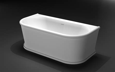 Hot Sale Matt White Solid Surface Bathtub Resin Stone Freestanding Bath ...