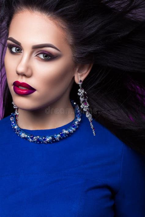 Charming And Hot Brunette Stock Photo Image Of Face