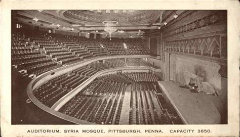 Syria Mosque Auditorium Pittsburgh Pa