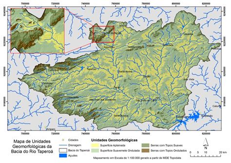 Sinageo Mapeamento De Unidades Geomorfol Gicas Na Bacia Do Rio