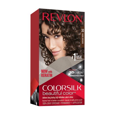 Revlon Colorsilk Beautiful Color Permanent Hair Dye With Keratin 100 Gray Coverage Ammonia