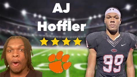 Aj Hoffler Highlights Reaction Clemson Football Commit Youtube