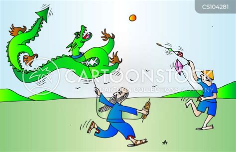 Flying A Kite Cartoons and Comics - funny pictures from CartoonStock