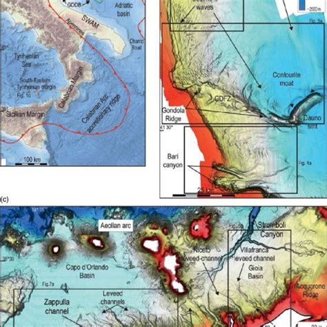 A Location Of The Study Areas In The Adriatic And Tyrrhenian Seas