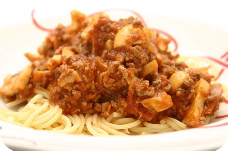 Spaghetti Met Champignons Gehakt En Tomatensaus Brutsellog