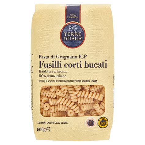 Terre D Italia Pasta Di Gragnano Igp Fusilli Corti Bucati G Carrefour