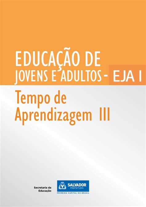 Pdf Eja I Ta I Secretaria Municipal Da Educa Oeducacao Salvador Ba